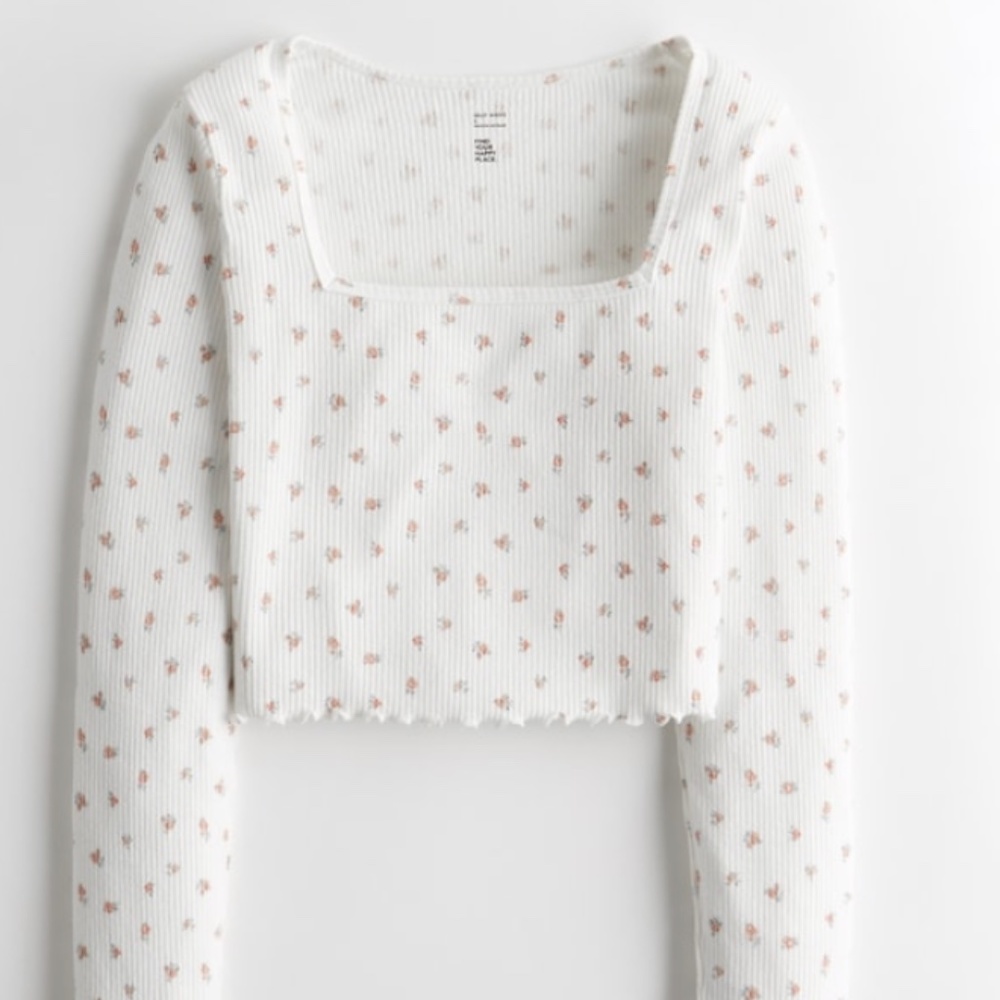 NWT GILLY HICKS DREAMWORTHY SOFT SQUARE-NECK TOP